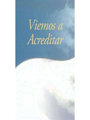 cover image of Viemos a acreditar